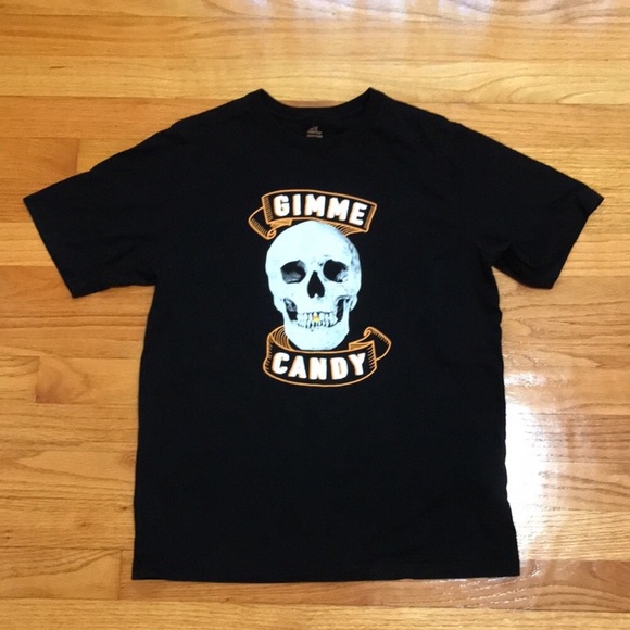 Halloween Skull Gimme Candy T-shirt - Picture 3 of 7
